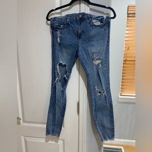 STS blue jeans size 28 ripped style